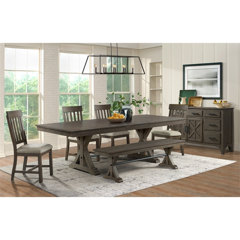 Intercon Furniture Sullivan Transitional Wood Server in Charcoal