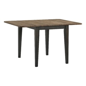 Intercon Furniture Harper 50&quot Transitional Wood Drop Leaf Table in Brown/Pecan