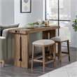 Intercon Furniture Landmark Modern Wood Backless Stool in Oak (Set of 2)