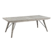 Intercon Furniture Modern Rustic Wood Dining Trestle Table in White