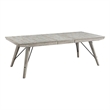 Intercon Furniture Modern Rustic Wood Dining Trestle Table in White