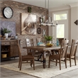 Intercon Furniture River Traditional Wood Veneer Trestle Table in Brown