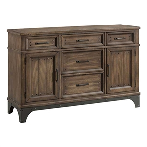 Intercon Furniture Whiskey River Traditional Wood Sideboard in Gray