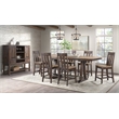 Intercon Furniture Transitional Wood Trestle Counter Table in Driftwood/Sable