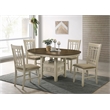 Intercon Furniture Traditional Wood Table in Rustic White/French Oak