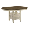 Intercon Furniture Traditional Wood Table in Rustic White/French Oak