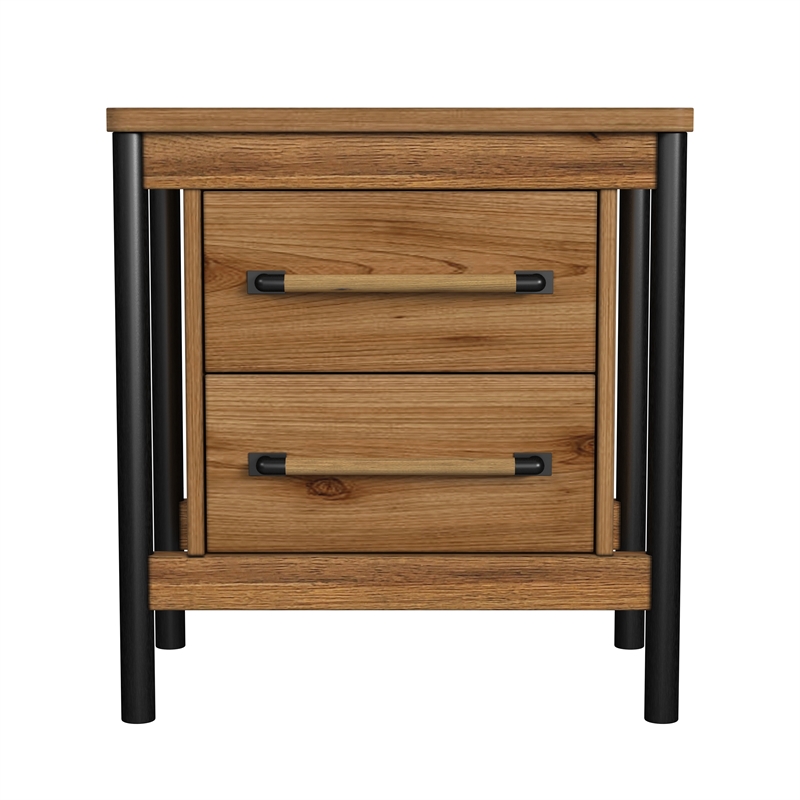 Intercon Furniture Norcross 2 Drawer Nightstand Hickory Finish