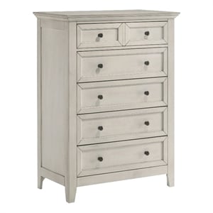 Intercon Furniture San Mateo Youth 5-Drawer Chest Rustic White
