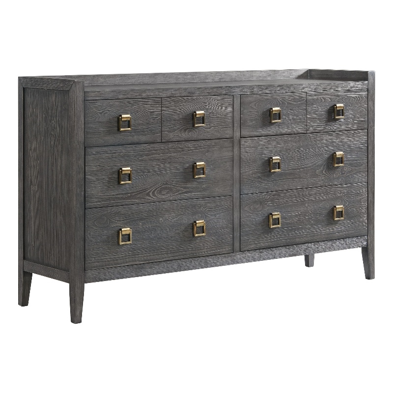 Intercon Furniture Portia 8-Drawer Dresser Brushed Brindle