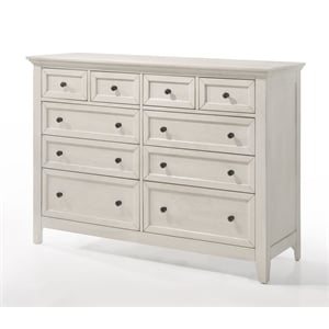 Intercon Furniture San Mateo 10-Drawer Dresser Rustic White