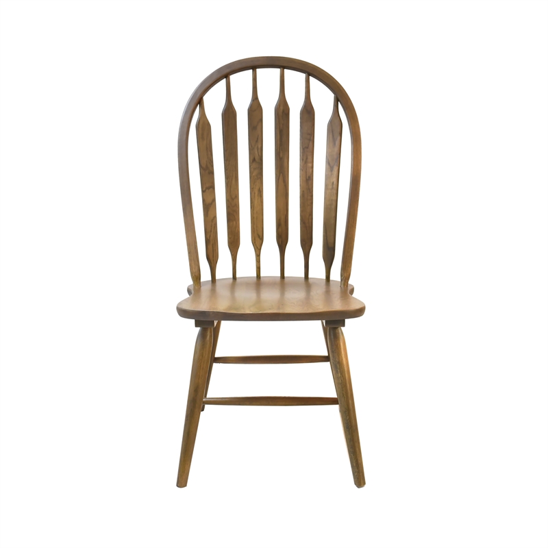 Intercon Colonial Oak Arrowback Side Chair Weathered Chestnut finish (Set of 2)
