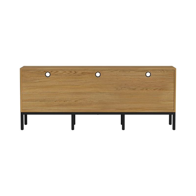 Intercon Newport 70 TV Console in Natural Oak