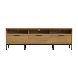 Intercon Newport 85 TV Console in Natural Oak