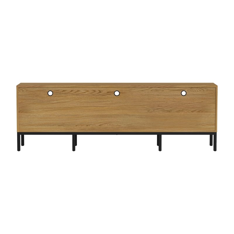 Intercon Newport 85 TV Console in Natural Oak