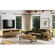 Intercon Newport 85 TV Console in Natural Oak
