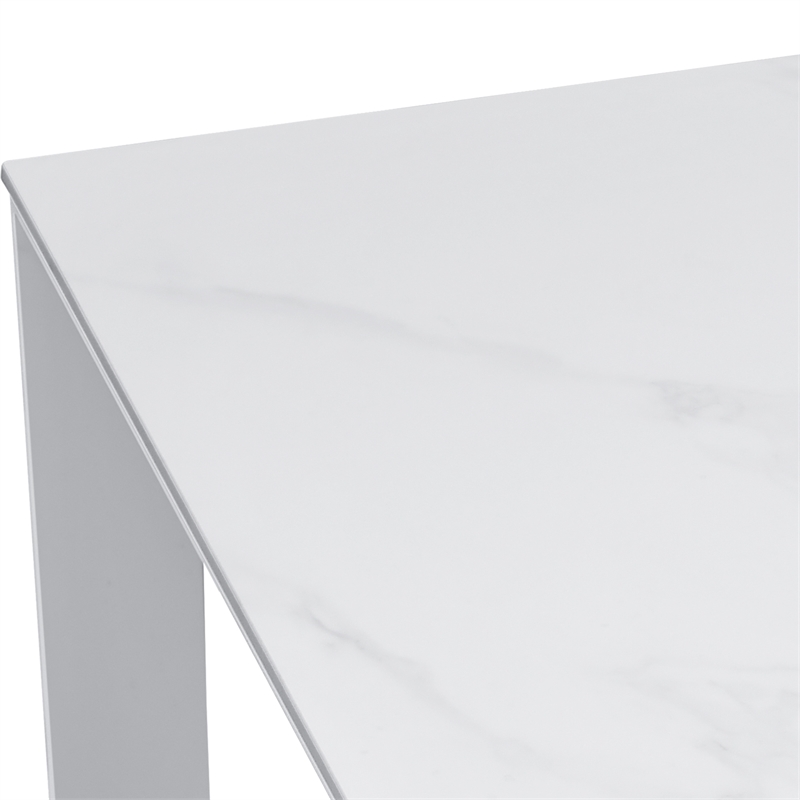 Intercon Alexa Outdoor Dining Table in White