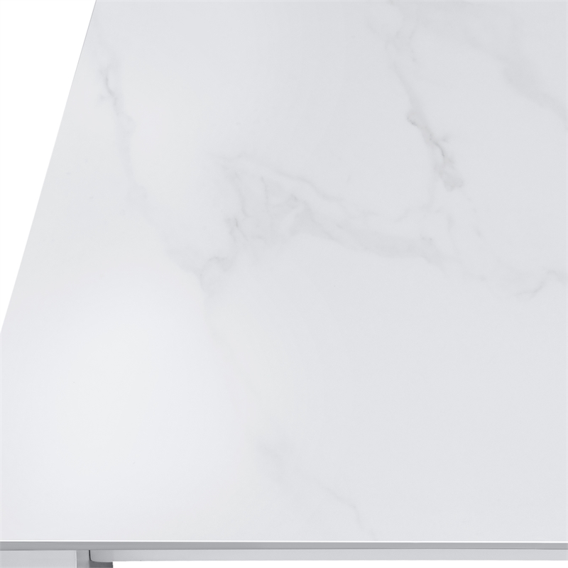 Intercon Alexa Outdoor Dining Table in White
