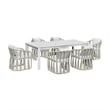 Intercon Alexa Outdoor Dining Table in White