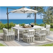Intercon Alexa Outdoor Dining Table in White