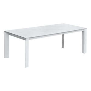 Intercon Alexa Outdoor Dining Table in White