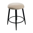 Intercon Metal Base Barstool with Backless Seat in Champagne