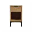 Intercon Newport Chairside Table in Natural Oak