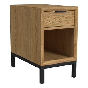 Intercon Newport Chairside Table in Natural Oak