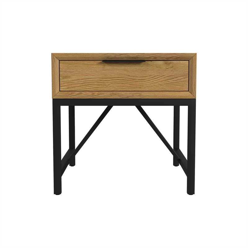 Intercon Newport End Table in Natural Oak