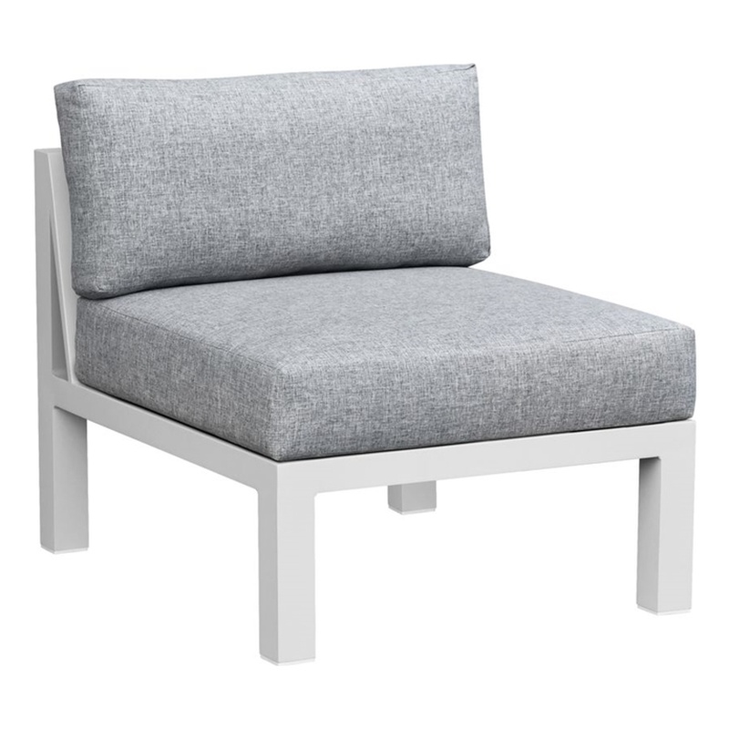 Intercon 28 Nash Outdoor Armless Sofa in Buff