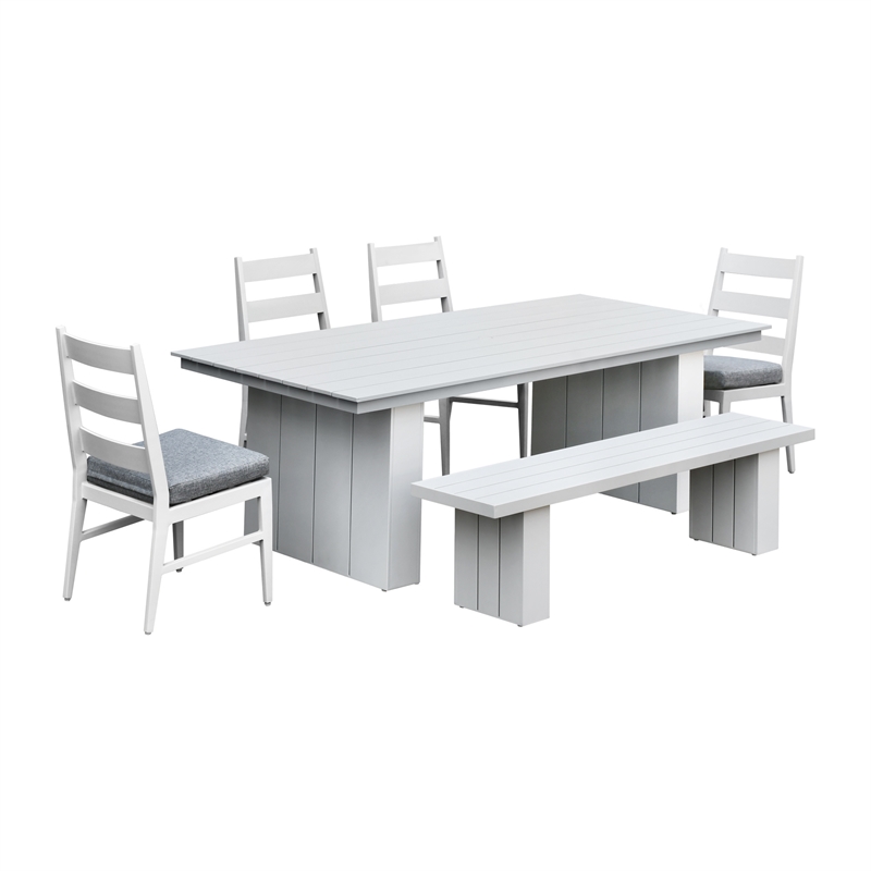 Intercon Nash Outdoor Dining Table in Buff
