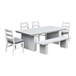 Intercon Nash Outdoor Dining Table in Buff