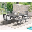 Intercon Navarro Outdoor Dining Bench in Mocha