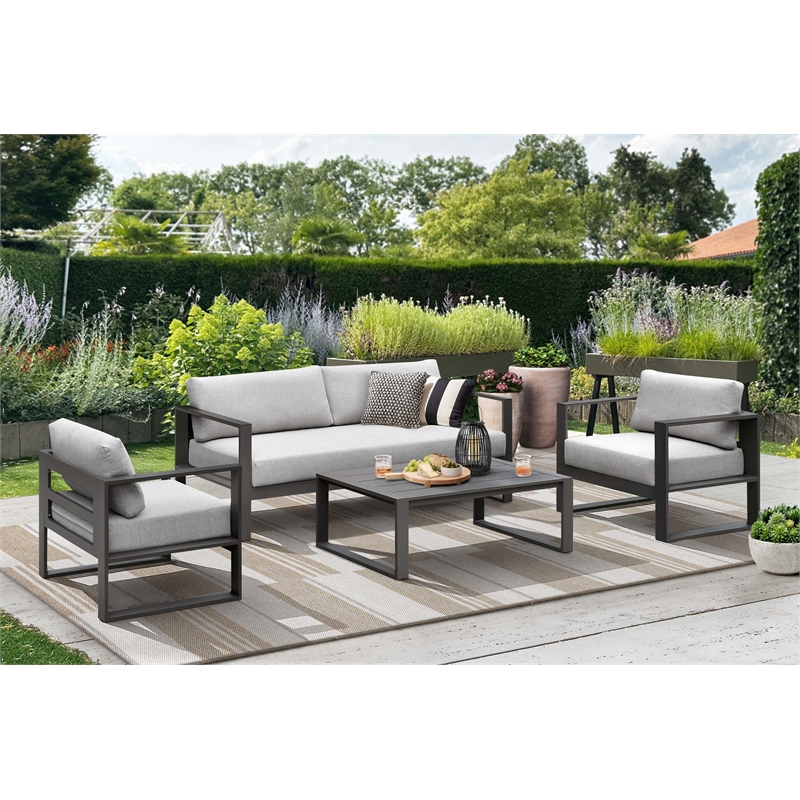 Intercon Navarro Outdoor Seating Chair in Mocha