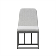 Intercon Navarro Outdoor Dining Upholstered Side Chair in Mocha