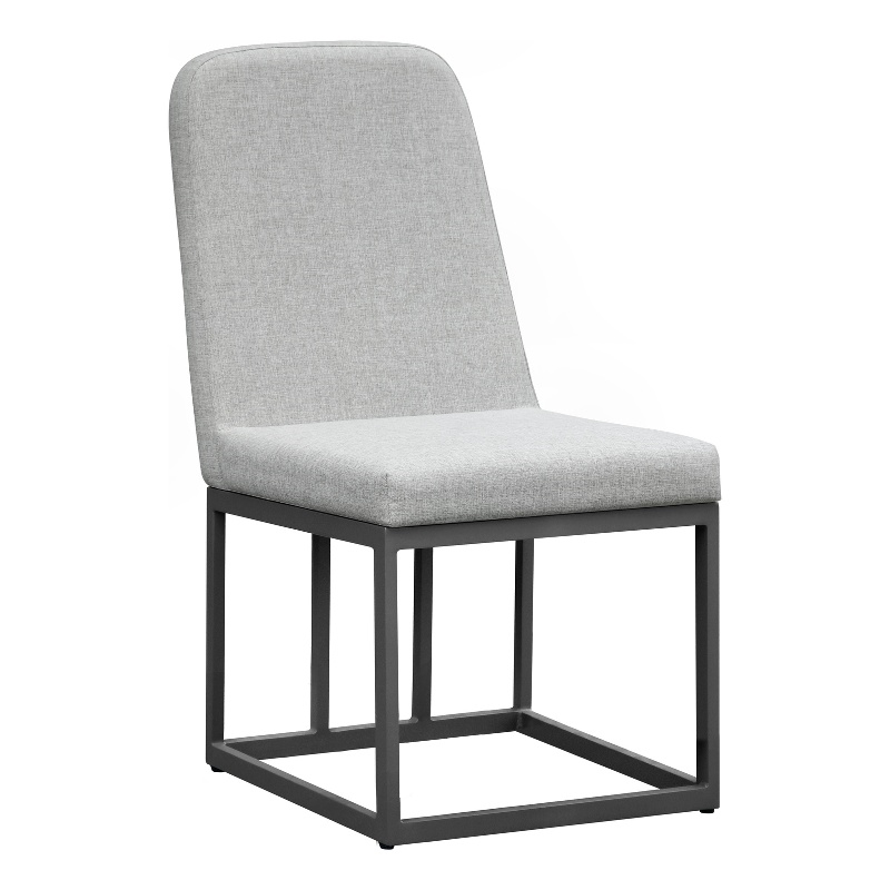 Intercon Navarro Outdoor Dining Upholstered Side Chair in Mocha
