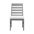 Intercon Navarro Outdoor Dining Ladder Side Chair in Mocha