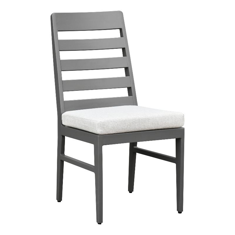 Intercon Navarro Outdoor Dining Ladder Side Chair in Mocha