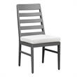 Intercon Navarro Outdoor Dining Ladder Side Chair in Mocha