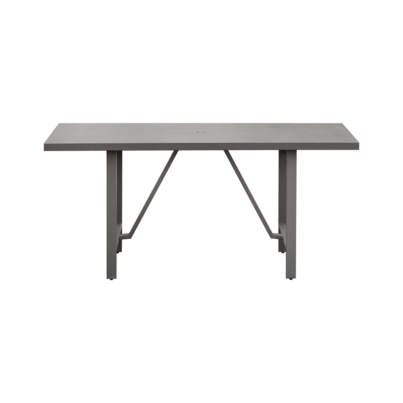 Intercon Navarro Outdoor Dining Counter Table in Mocha