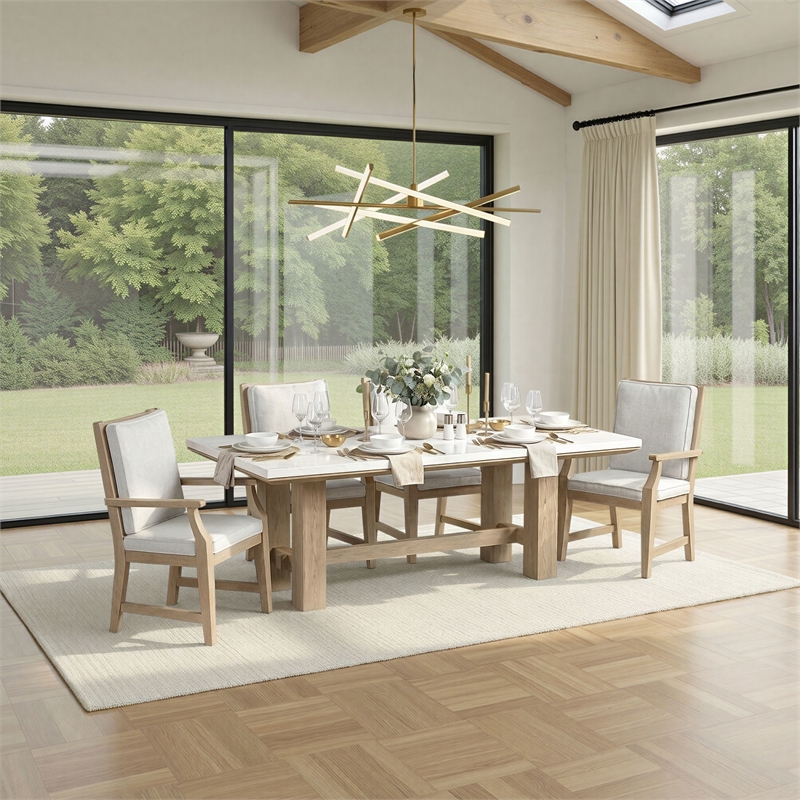 Intercon Cornerstone Ladder Arm Chair in French Oak
