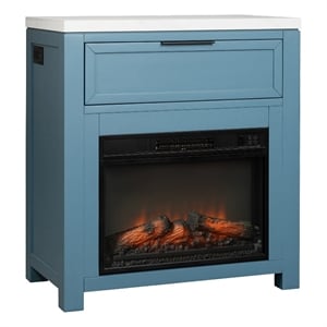 Intercon Fireside Console in Indigo