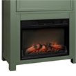 Intercon Fireside Console Fireplace in Matcha Green