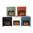 Intercon Fireside Console Fireplace in Matcha Green