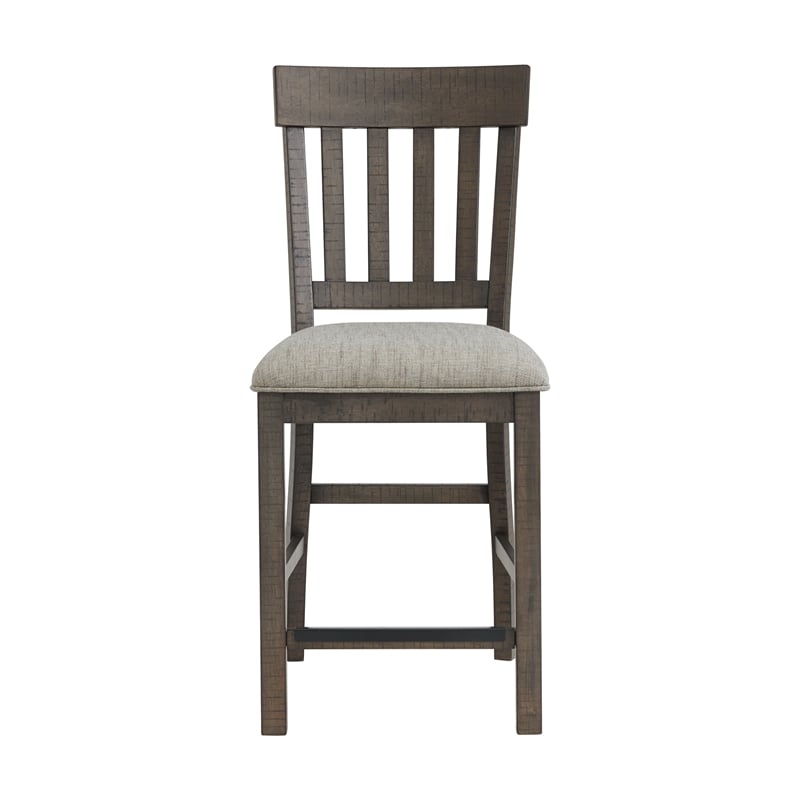 Intercon Sullivan Slat Stool in Brushed Charcoal