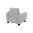 Intercon Ashbury Chair in TUP Soft Gray Chenille