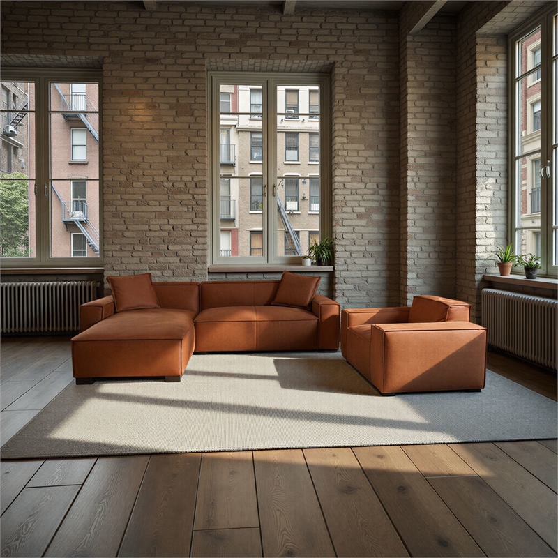 Intercon Carter Double Chair in Aumerry New Buck Rust
