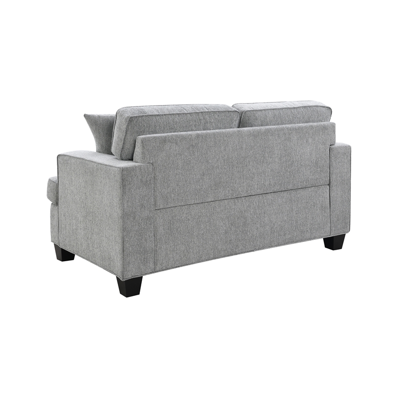 Intercon Baldwin Loveseat with 2 Pillows in Dalton Graphite