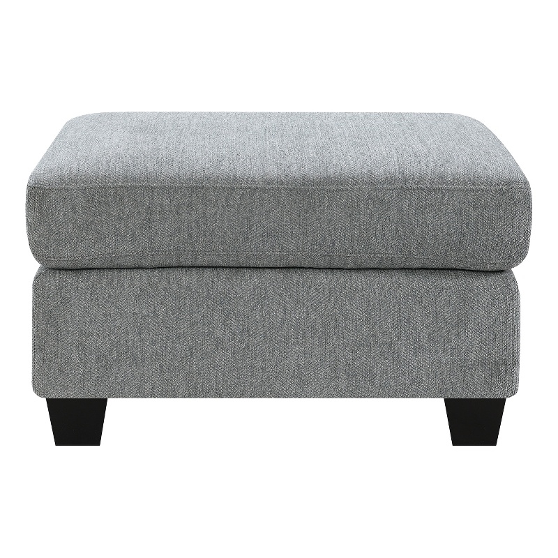 Intercon Baldwin Ottoman in Dalton Graphite