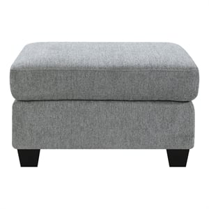 Intercon Baldwin Ottoman in Dalton Graphite