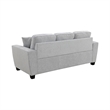 Intercon Ashbury Sofa with 2 Pillows in TUP Soft Gray Chenille
